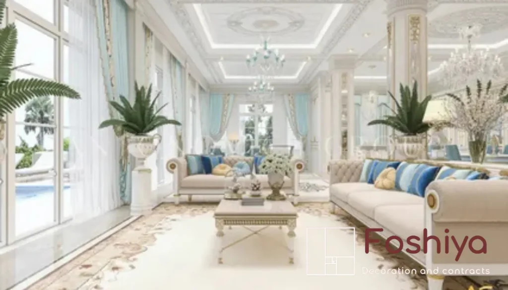 Saudi furniture with luxurious finishes
