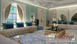 Saudi furniture with luxurious finishes