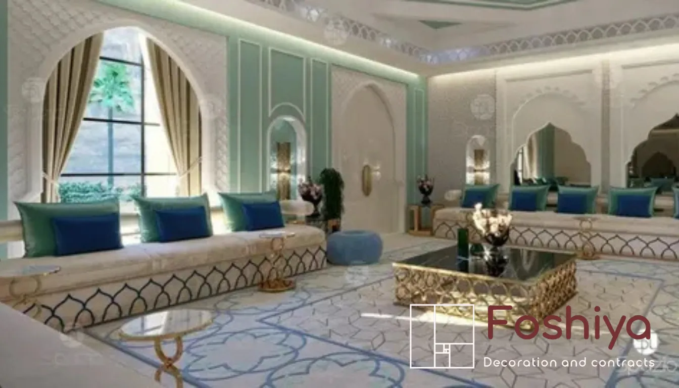 Modern furniture with classic decor